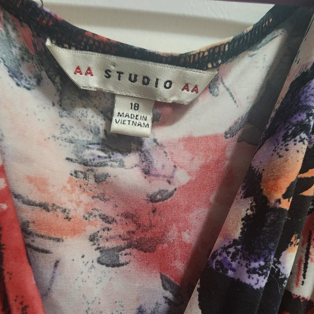 AA Studio AA Abstract Knot Front Dress Size 18 - Picture 4 of 4
